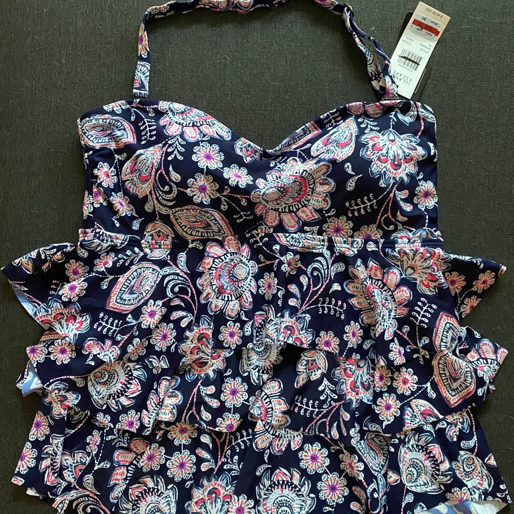 NWT Ruffle Tankini top